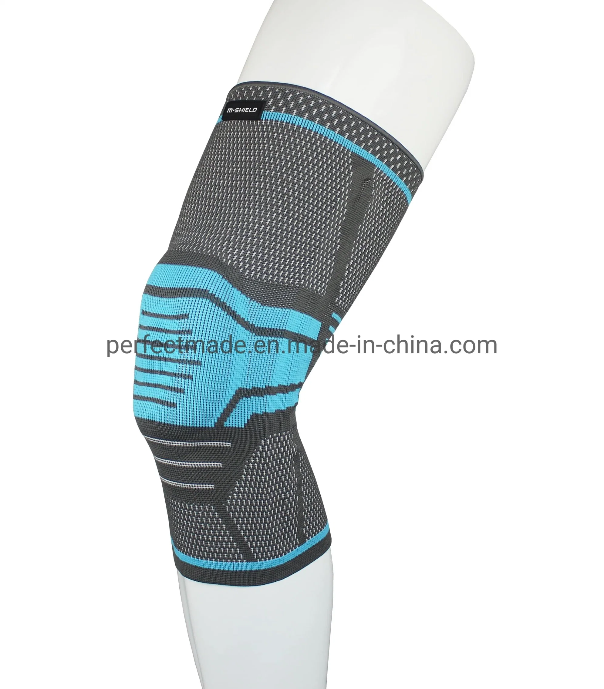 Nylon and Spandex Knitted Sports Support Knee Pad