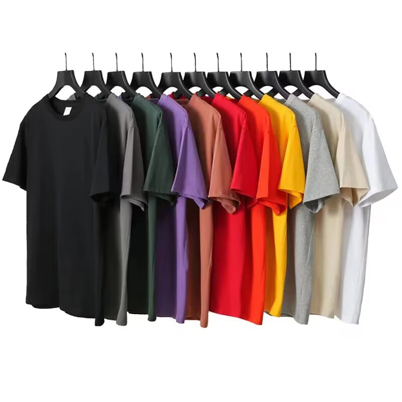 Sommer 95% Bambus 5% Spandex Blank T Shirt Bambus Baumwolle T-Shirt aus Stretch-T-Shirt für Herren mit Rundhalsausschnitt