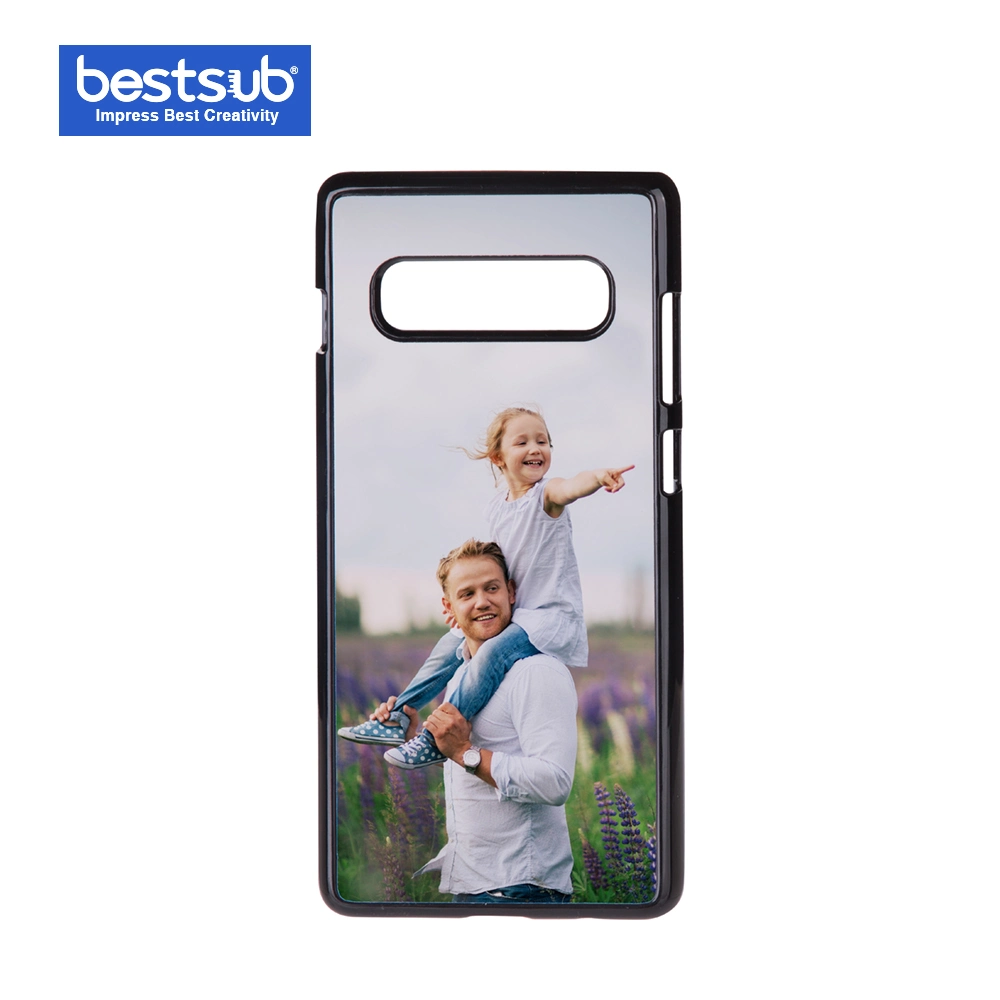 Sublimación Samsung Galaxy S10 Plus tapa de teléfono celular sin inserto (plástico, negro)