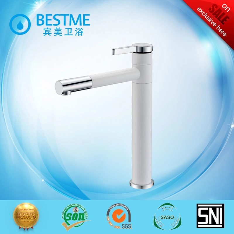 2021 Design Single Lever Bathroom Basin Faucet Brass Mixer (Bm-A10019W)