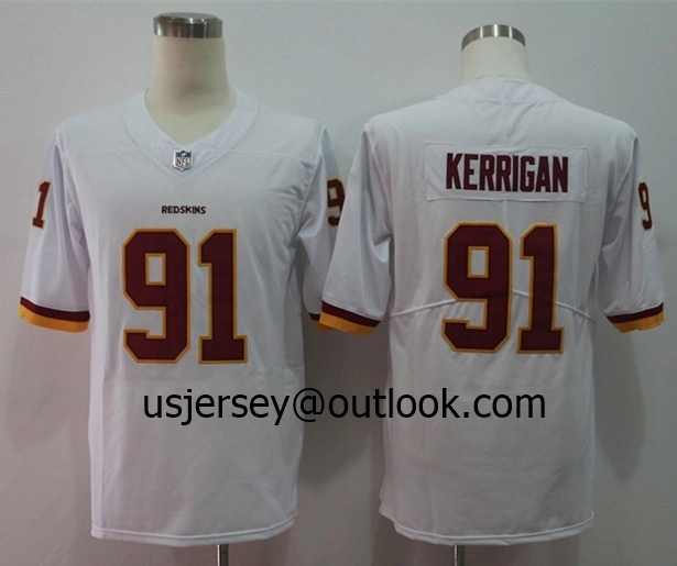 Redskins Haskins Jr Kerrigan Norman cardinaux de l'équipe de football américain Jerseys