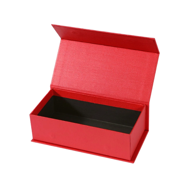 Custom Designed Printed Glasses Pens Business Product Gift Packaging Box Black High Quality Cosmetic Perfume Box with Sponge Insert