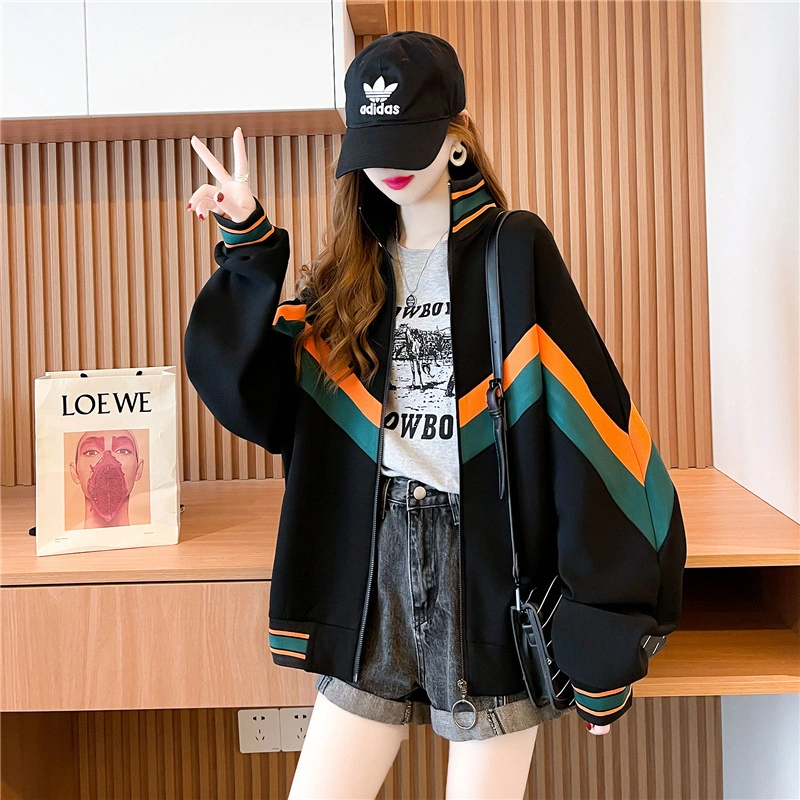 New Design Niche Stand-up Collar Cardigan Loose Slim Sweater Women