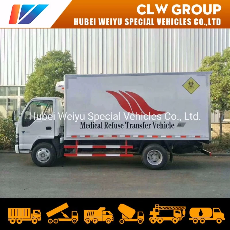 4X2 Isuzu Refrigerated Van Medical Waste Truck Medical Refuse Transport Truck