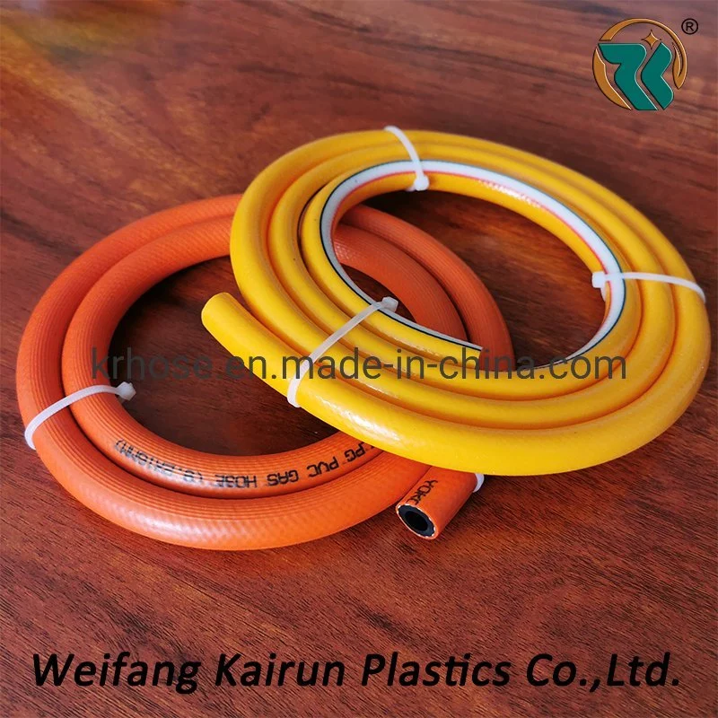 Plastic Fiber Braided Reinforced PVC Mix Rubber Tube Pipe Hose for Gas/LPG/Oil/Water