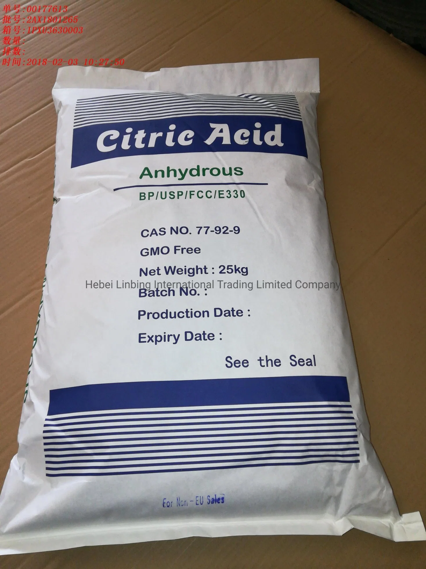 Best Price Manufacture Supply Food Grade Citric Acid Monohydrate