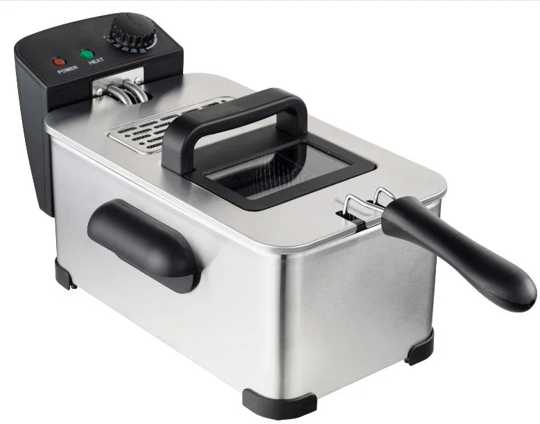 2023 New 2000W 3L Electric Deep Fryer with Frying Basket