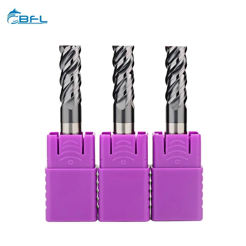 Bfl D14*45*D14*100-4f 4flutes Solid Carbide Milling Cutter Fresa for Metal/Steel/Iron in Stock HRC45/55/65