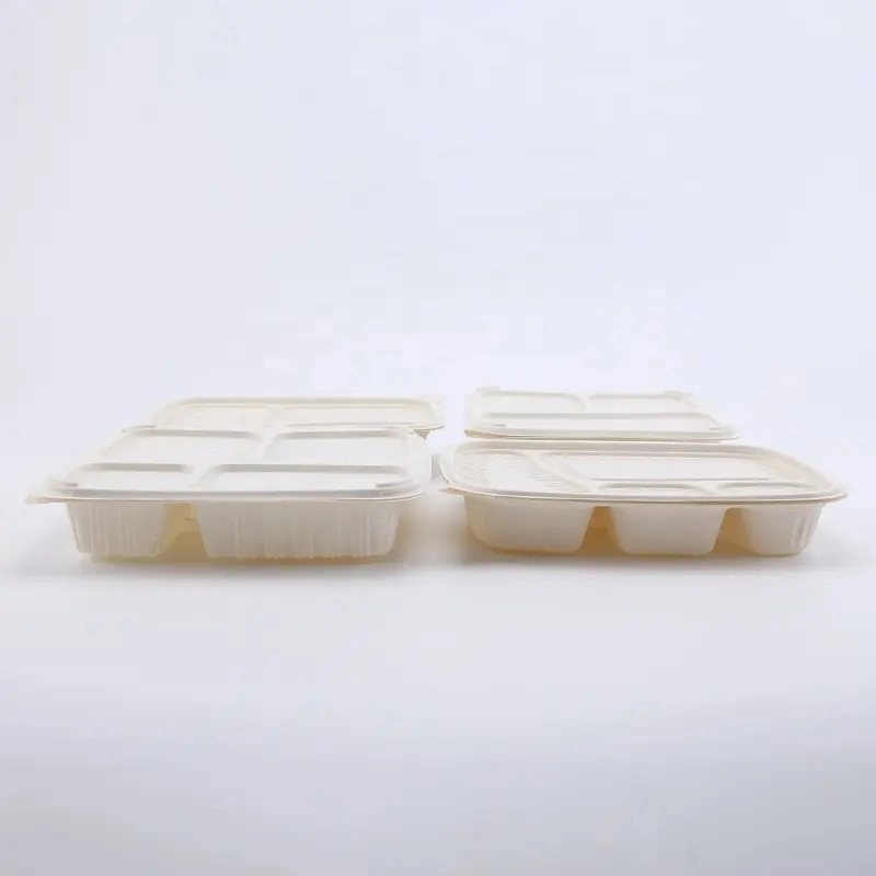 Переработанных Bento упаковке кукурузного крахмала того складной обед в салоне