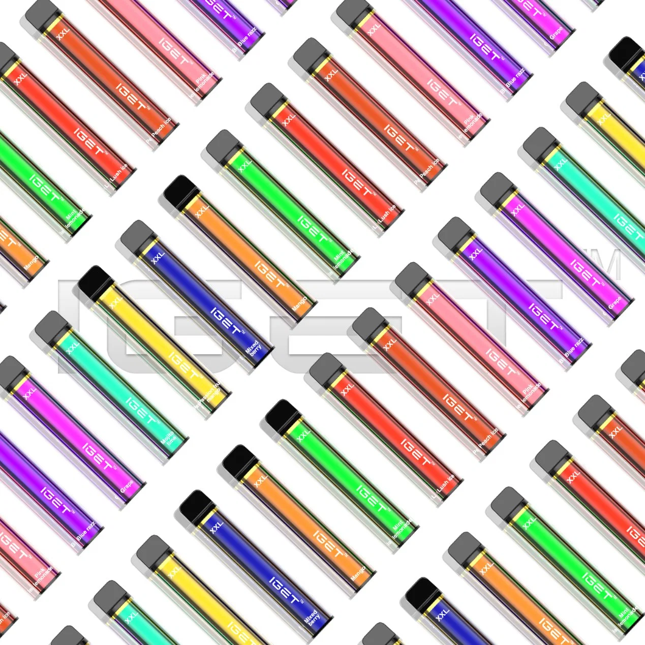 Mixed Flavors Iget XXL 1800puffs E Liquid Cigarette Wholesale Disposable Vape Pen