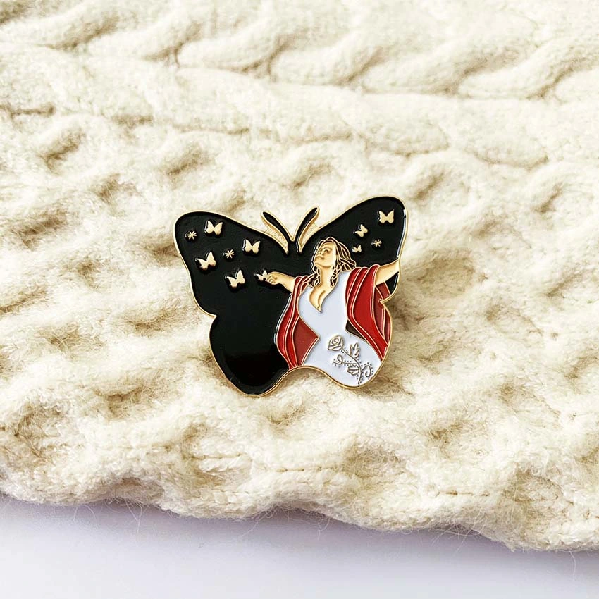 Sale Promotional Customized Hot Magnetic Enamel Pin Tinplate Collar Alloy Souvenir Magnetic Badge