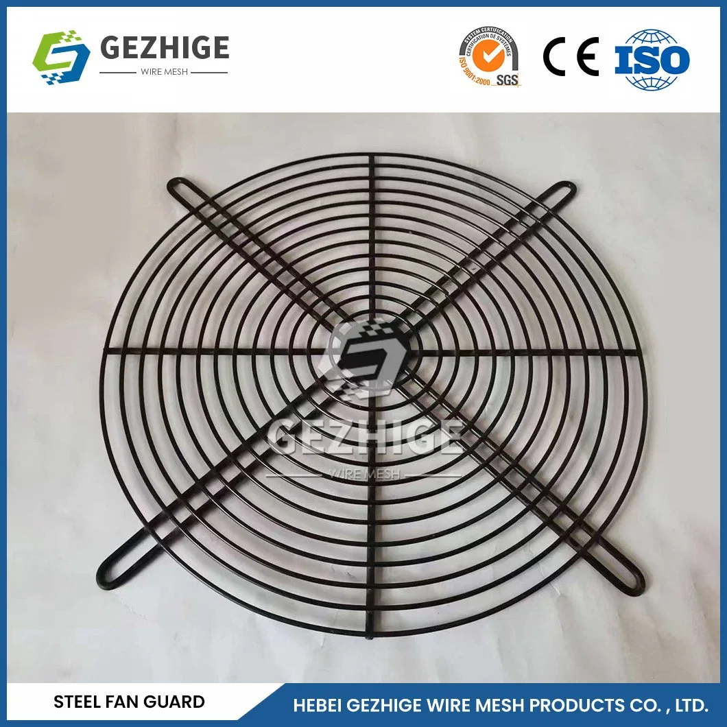 Gezhige Kühler Fan Guard Lieferanten Hochwertige Decke Auspuff Fan Abdeckungen China 0,5mm-5mm Drahtdurchmesser 50mm Metall Fan Guard