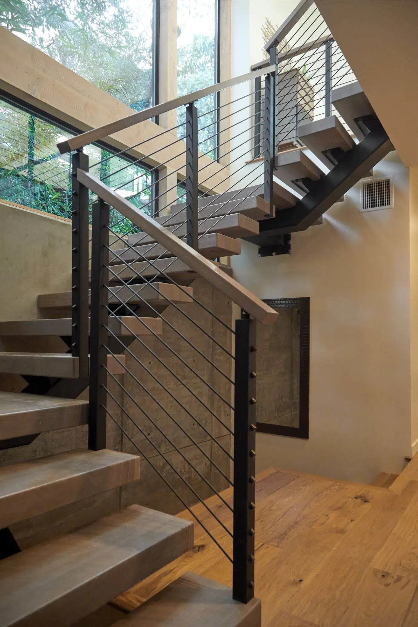 Steel Beam Mono Staircase for Residential Project From Foshan