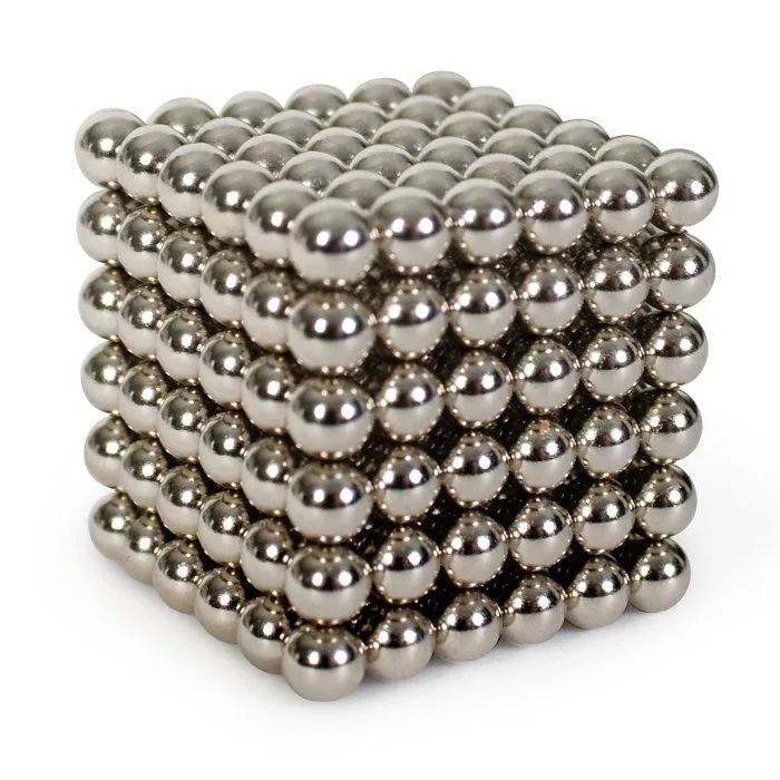 Cubo mágico de metal de 5 mm magnético 216 Magneto de neodímio Magnético Ball como presente de Natal