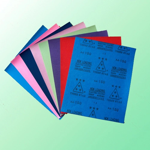 230mm*280mm, 540mm*390mm Colored Emery Paper for Wood, Wall, Painting, Nail Polishing, Manicure