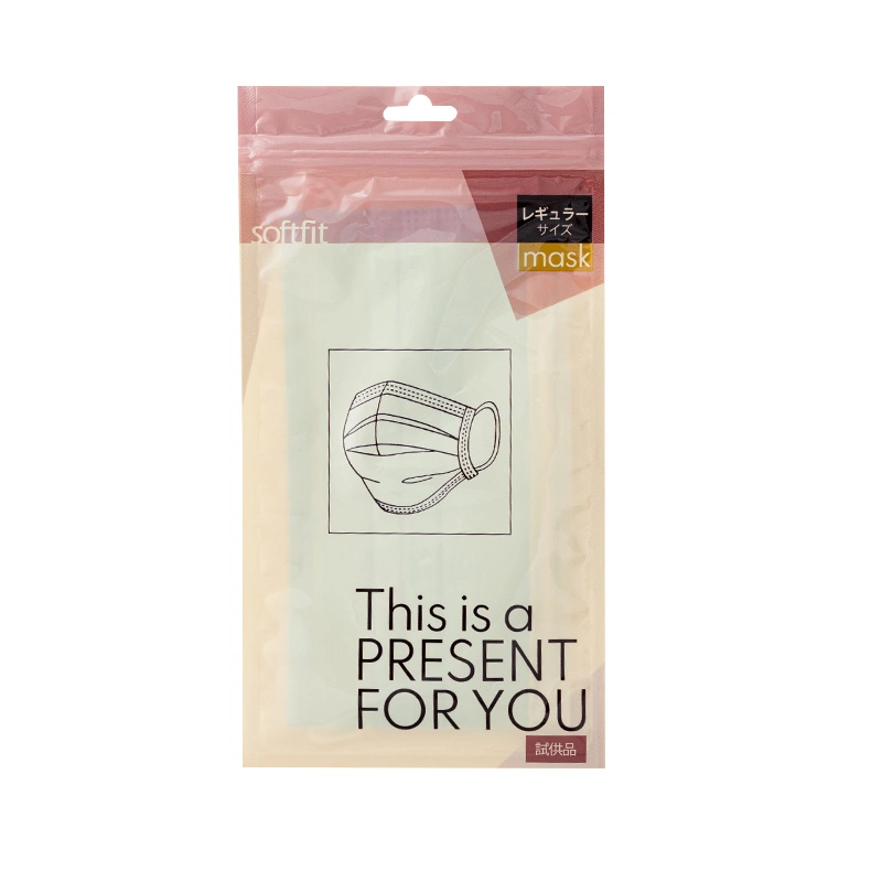 Hanging Plastic Face Mask Packaging Bag