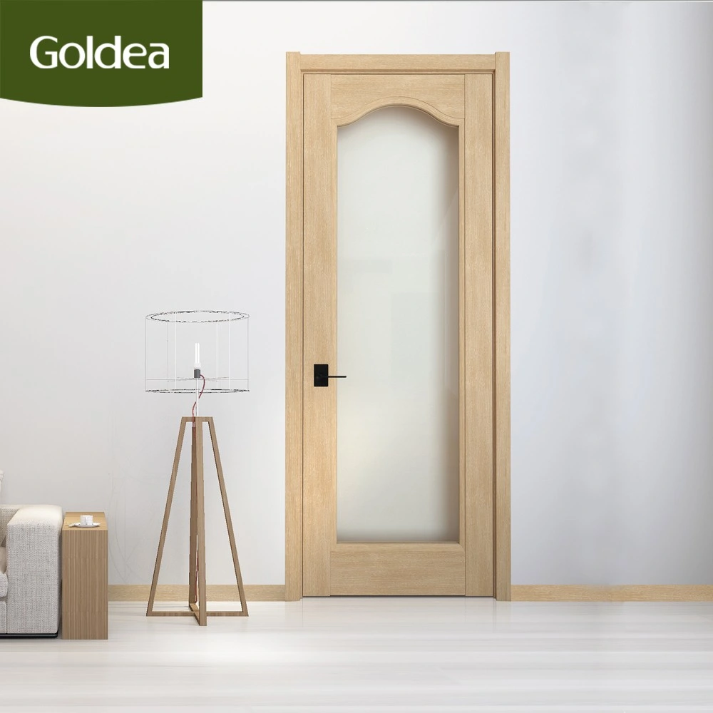 Izquierda/derecha estilo europeo interior acabado madera contrachapada dormitorio Puerta caliente Mezcla de ventas