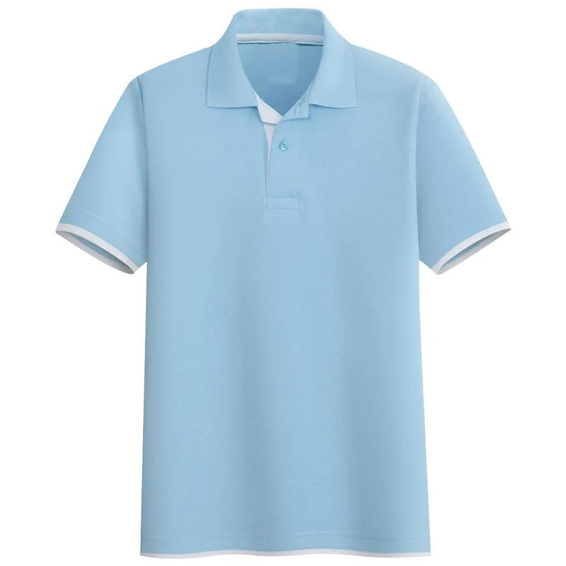 Impressão personalizada Verão simples Polo homens Tshirt por grosso de manga curta de algodão de alta qualidade Piqué homens's Golf Polo Shirts