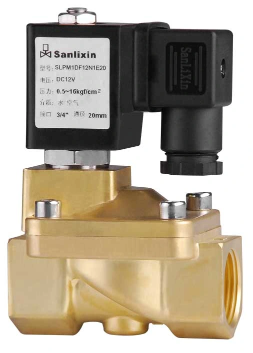 Air Water 2 Way Brass Pilot Solenoid Valve -- Magnetic Pulse