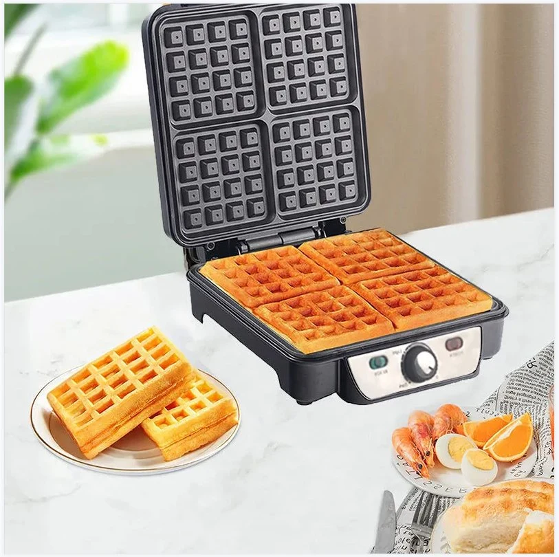 1200W 4 Square Electric Waffle Maker