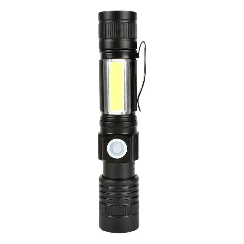 Brightenlux New Design 4 Modes Light COB LED 2 in 1 Rechargeable Portable Flashlight with Strong Magnet and Pocket Clip