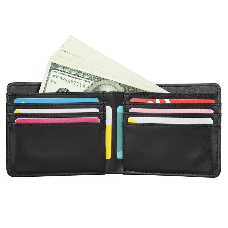 PU Leather Blank Men Universal Sublimation Wallet with Card Holder