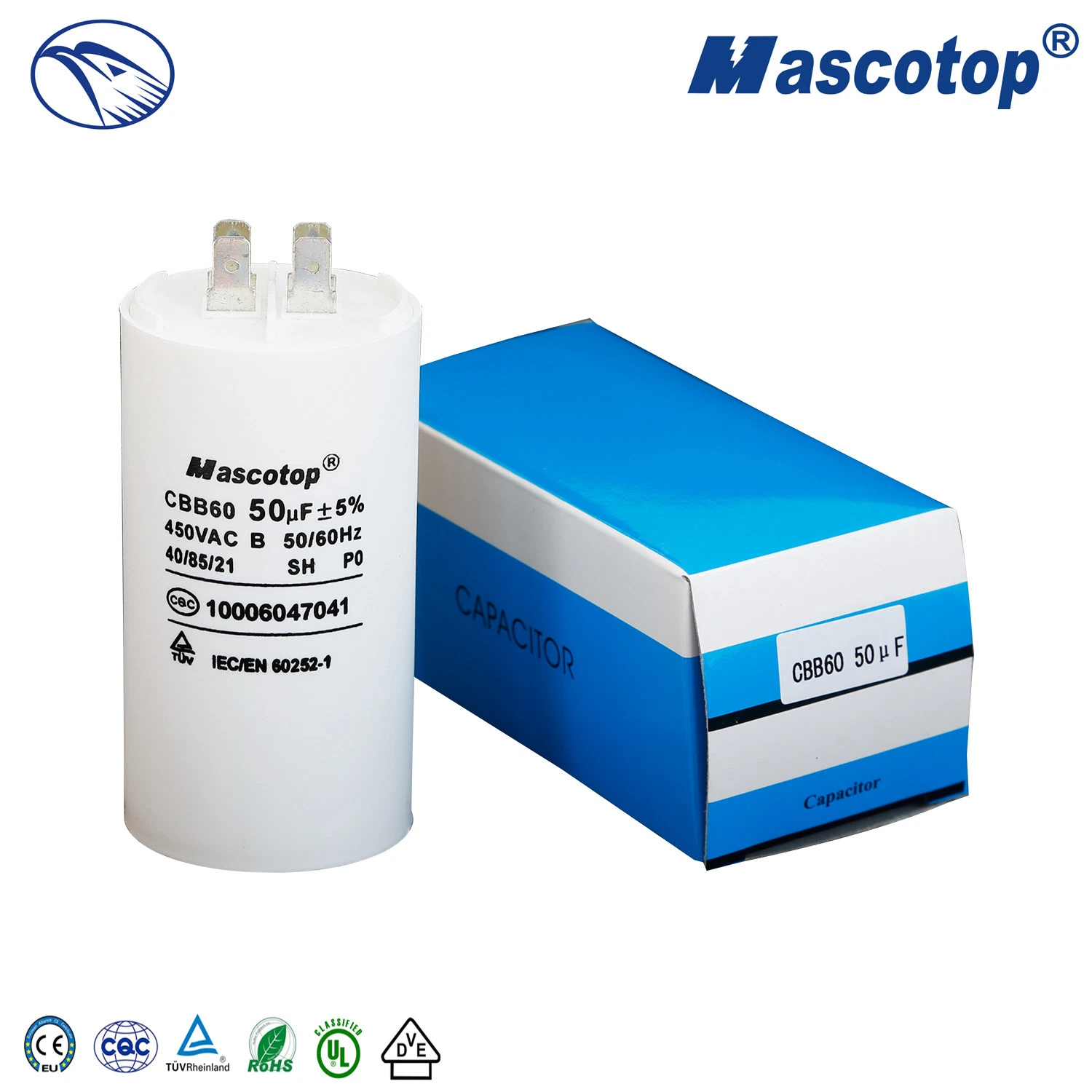 Widely Used Cbb60 Capacitor with Steady Electric Performance