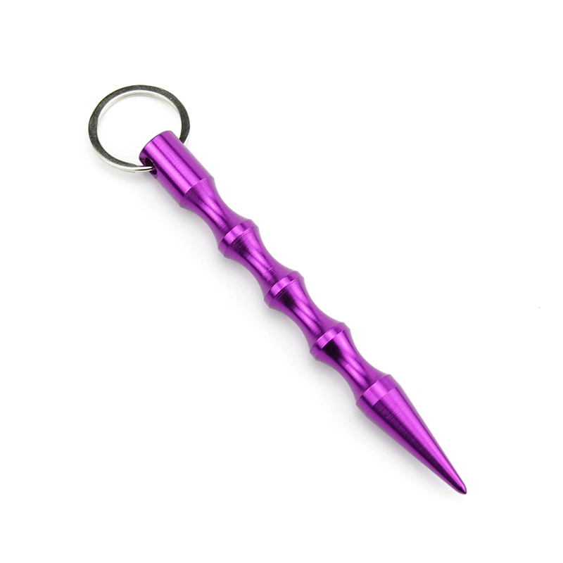 Colourful Aluminum Alloy Self Defense Kubaton Keychain for Personal Protection