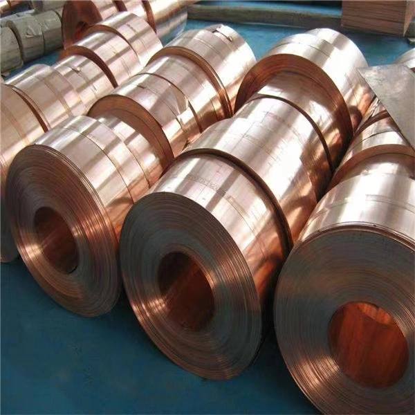 Low MOQ 0.01mm - 1mm Thickness Custom Width 99.99% Pure Copper Tape Without Adhesive Copper Strips Coil for Earth Grounding