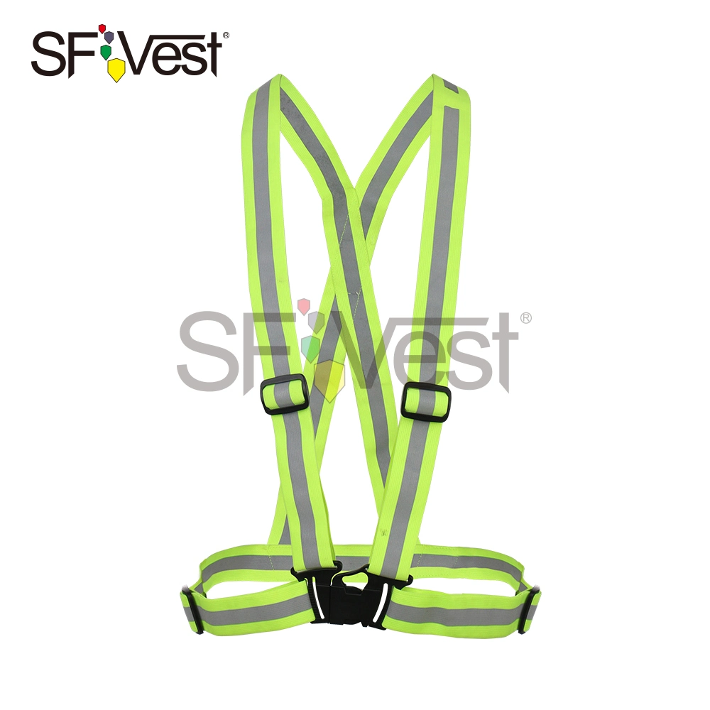 2020 Hi Vis Reflective Safety Elastic Belt Traffic Sash