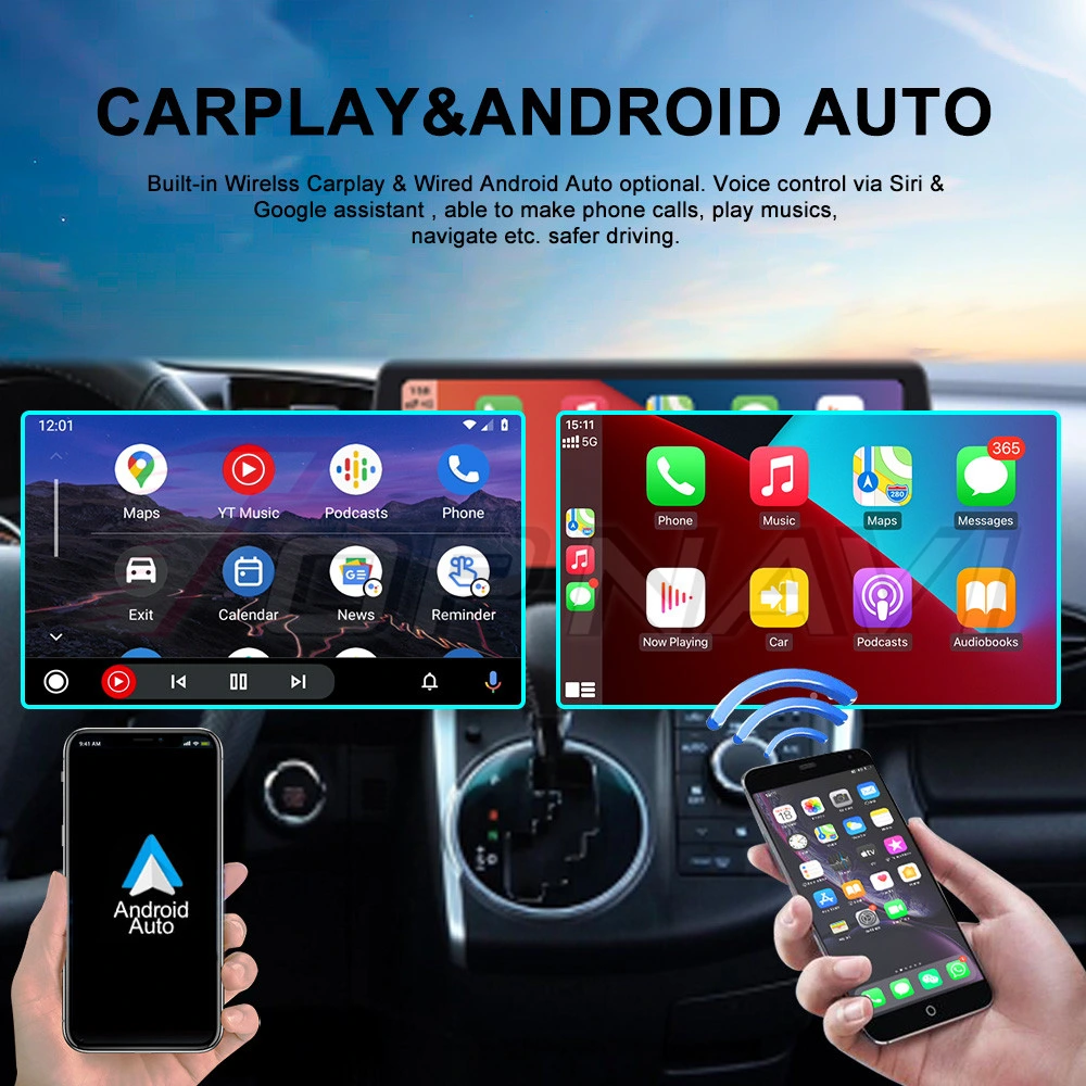 12.3inch Android 12 Auto Radio for Toyota Senna 2021 WiFi DSP Car Video 7862 Voice Control