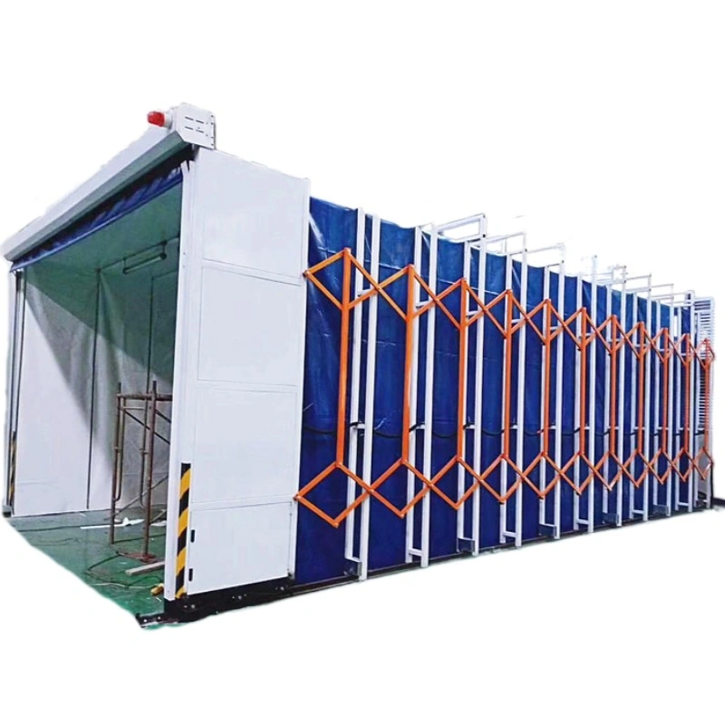 Retractable Mobile Telescopic Paint Booth Portable Spray Chamber