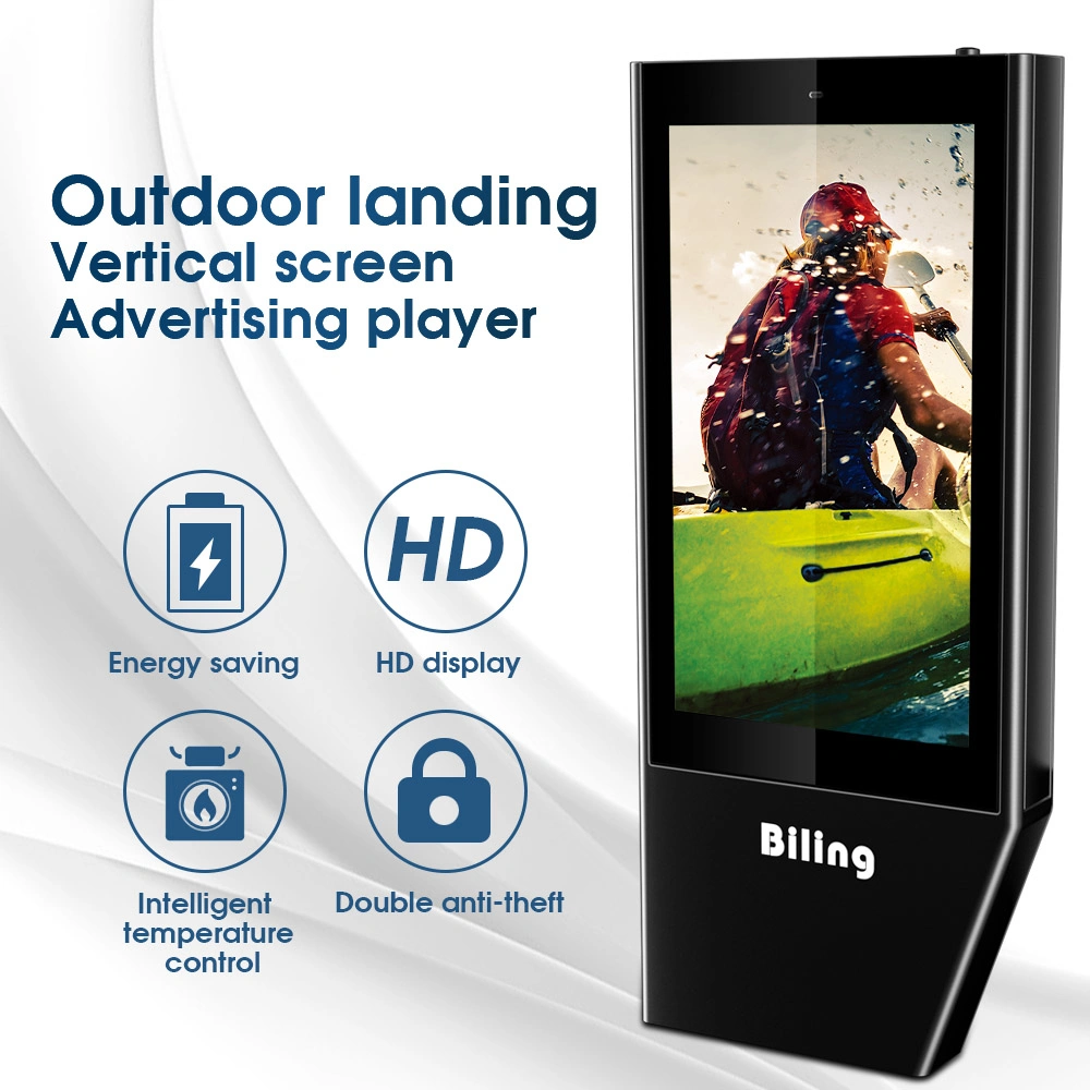 55 Inch Lightning Protection Advertising Display Outdoor Floor-Standing Totem LCD Digital Signage