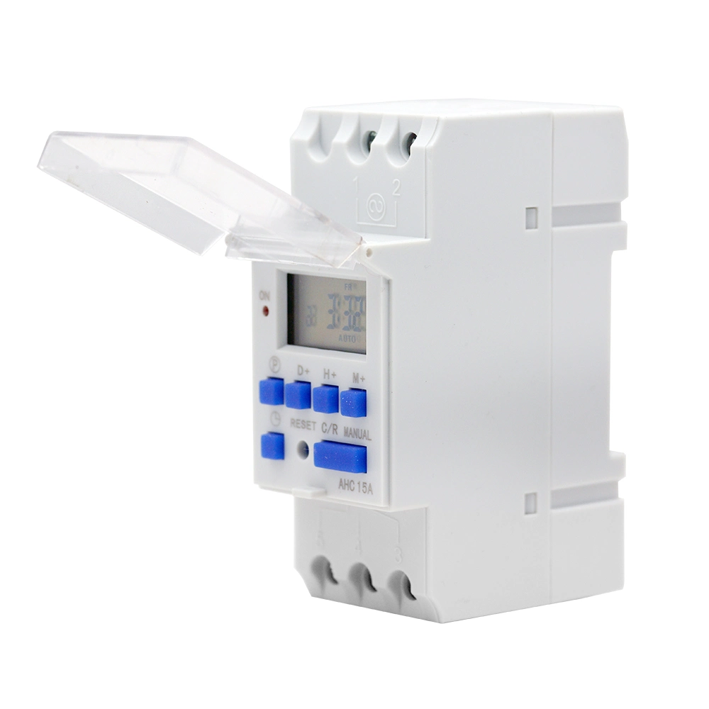 Factory Marketing Ahc15A DIN-Rail Timer Multi-Functional 50-60Hz Digital Programmable Weekly Digital Timer