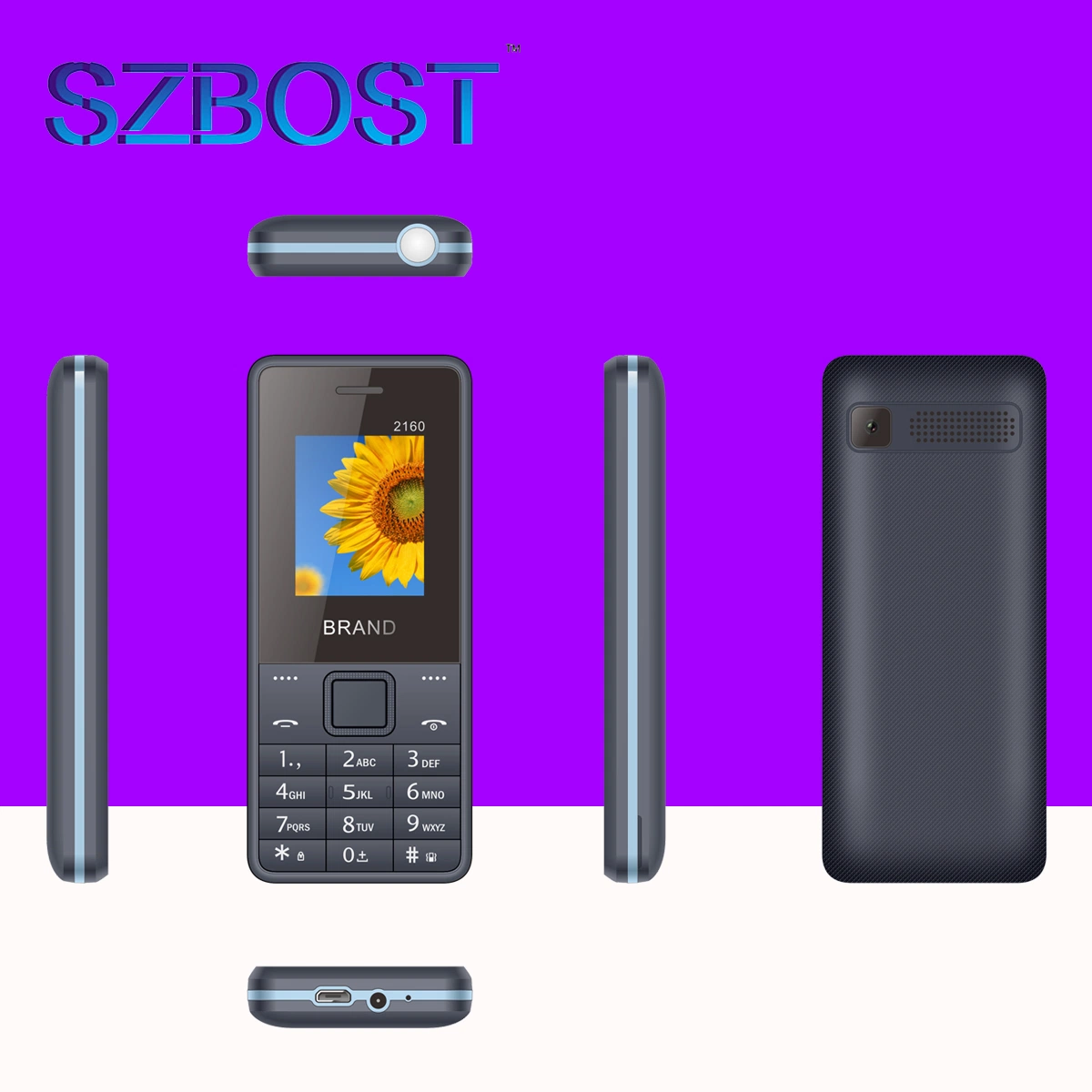 Wholesale 1.77inch 2.8 Inch Big Button Sos Mobile Phones Low Price Elderly Cell Phone Senior Cell Mobile Feature Phone 2160