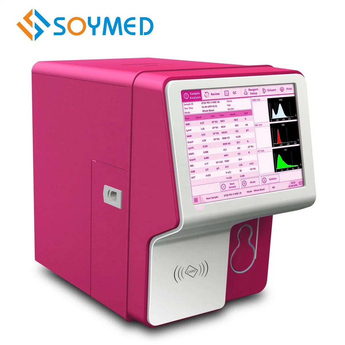 Veterinary 3-Diff Hematology Analyzer for Sale Medical Equipment