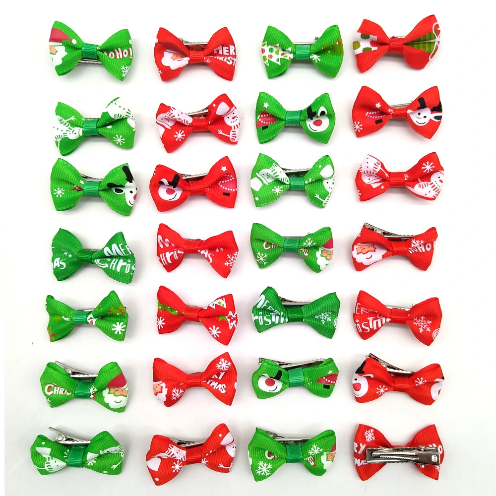 Classic New Style Pet Puppy Dog Hair Bows Hairpin Accessories Elastic Belt Dog Grooming Bow