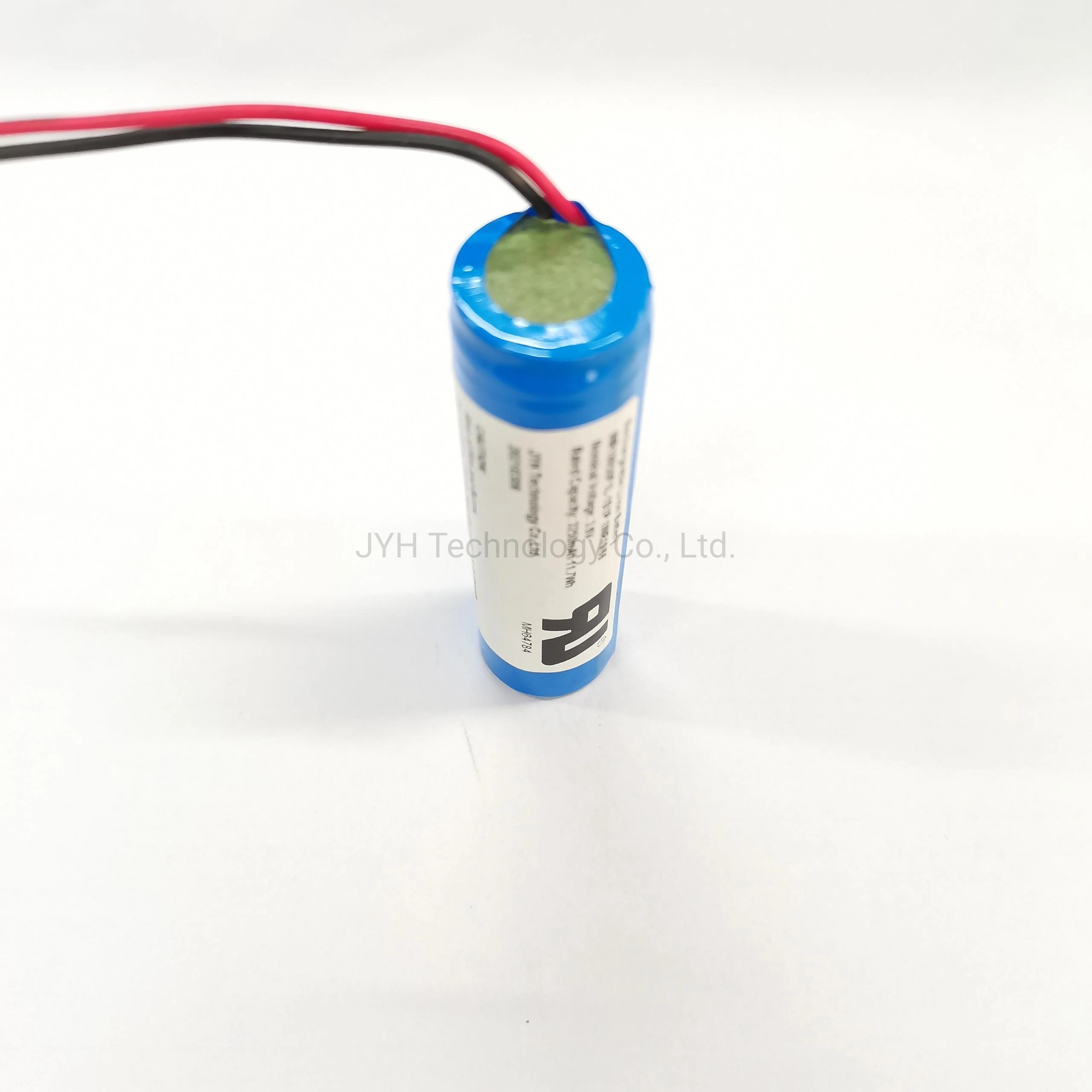 O INR18650-3400-1s1p 3,6V 3400mAh recarregável com certificação UL Personalizar Bateria Original