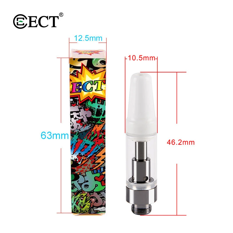 سعر الجملة ECT B2 السجائر الإلكترونية Vape Mod Atomizer 510 خيط 0.5/ 1 مل