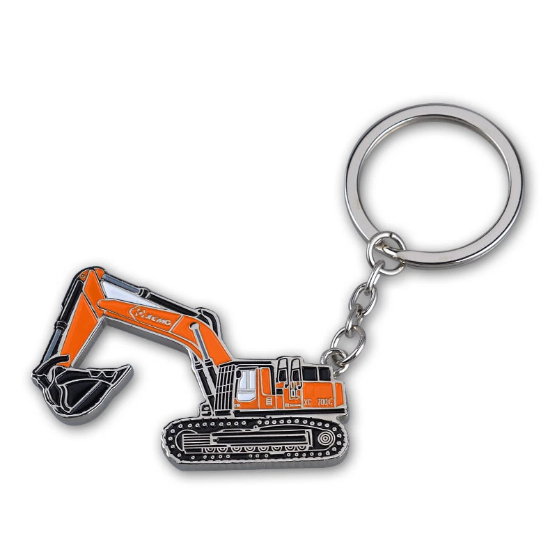 Novelty Design Gear Shift Shape Metal Key Ring for Promotion