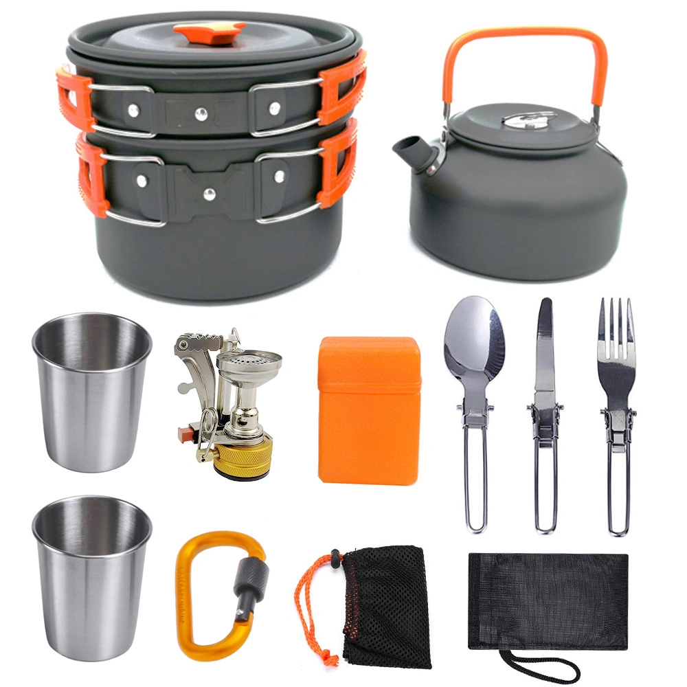 Camping Küche Kochen Outdoor Camping Klappbare Kochgeschirr Set mit Zubehör