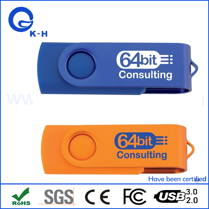 Métal USB Flash Disk Stick 8GB 16GB 32GB pour cadeau promotionnel.