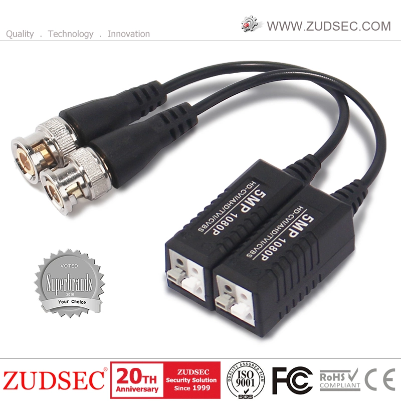 High quality/High cost performance Hot Sale 1CH Passive Interlocking HD Passive Video Balun for CCTV Accessories