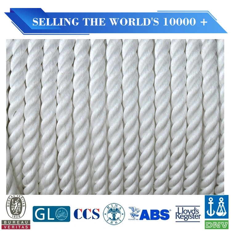 Marine 3 Stands 8 Strands Polypropylene PP Mooring Rope