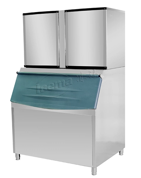 Hot Sale Automatic 1000kg Ice Cube Machine 1 Tone Ice Maker hielo comestible para alimentos, frutas y bebidas