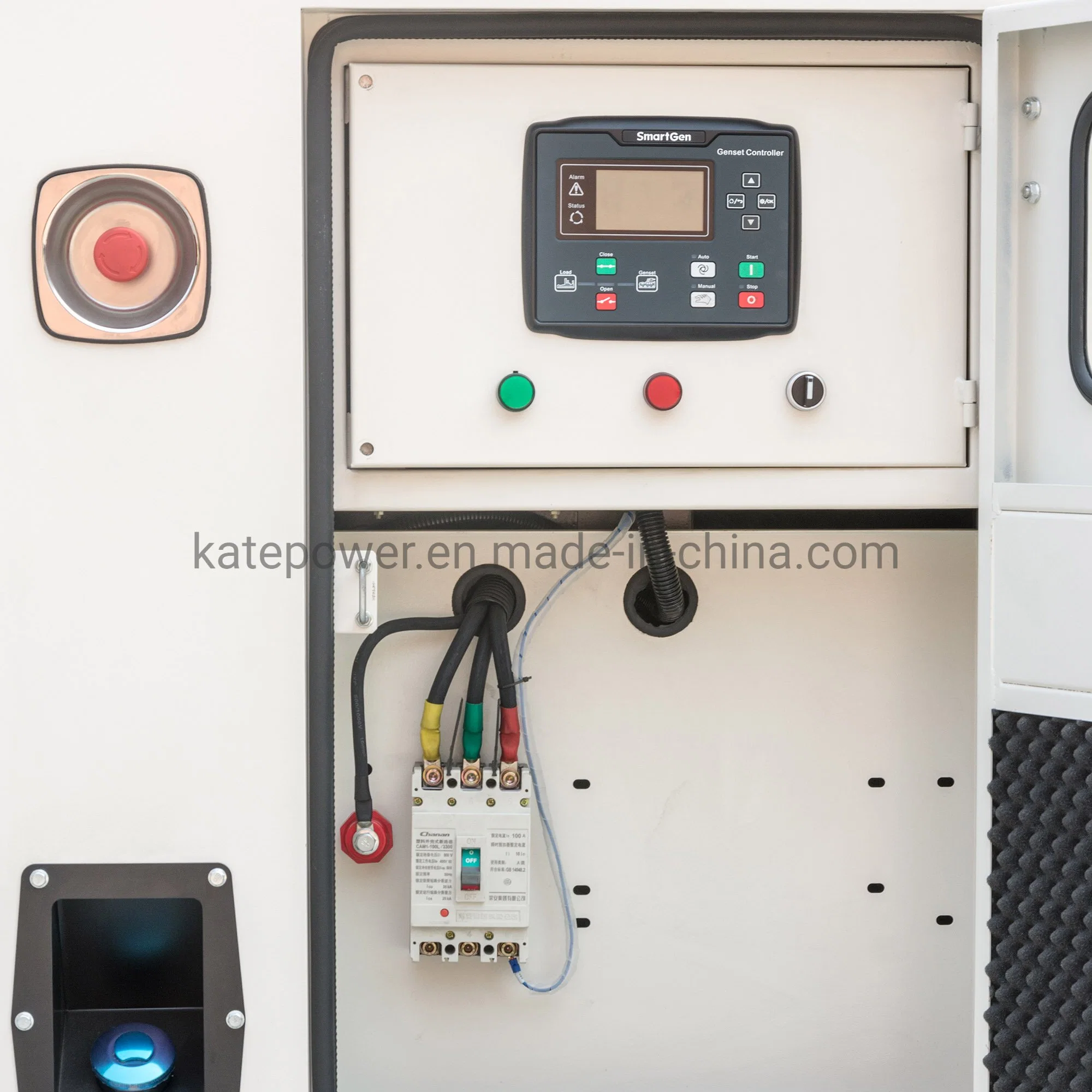 Gerador diesel silencioso de potência reduzida definido potência por motores em espera Utilize um conjunto eléctrico de 25 kVA 50 kVA 75 kVA 100 kVA 150 kVA 200 kVA