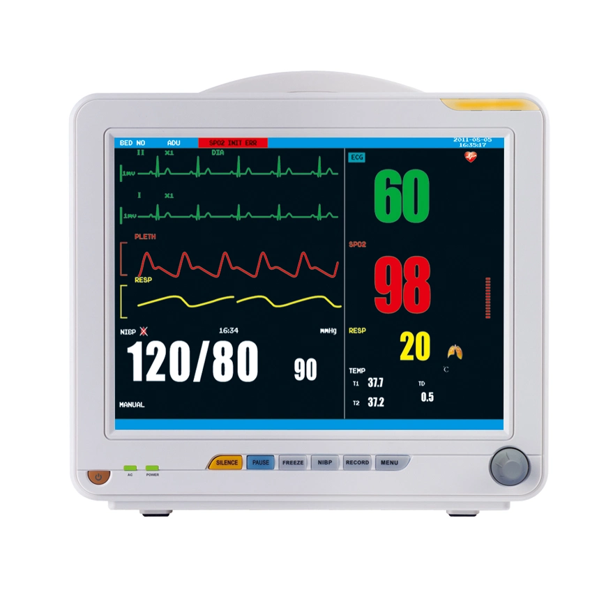 6 Standard Parameters Hospital Monitor Patient with Built-in Battery