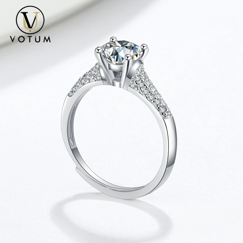 Votum Custom Fashion Moissanite vergoldet Silber Diamant Ring für Hochzeitsschmuck