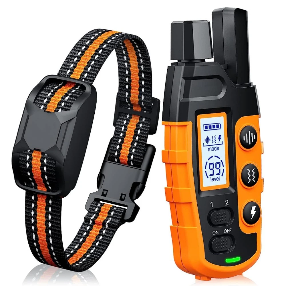 Orange Bark Collar 3300FT Dog Training Collar with Remote
