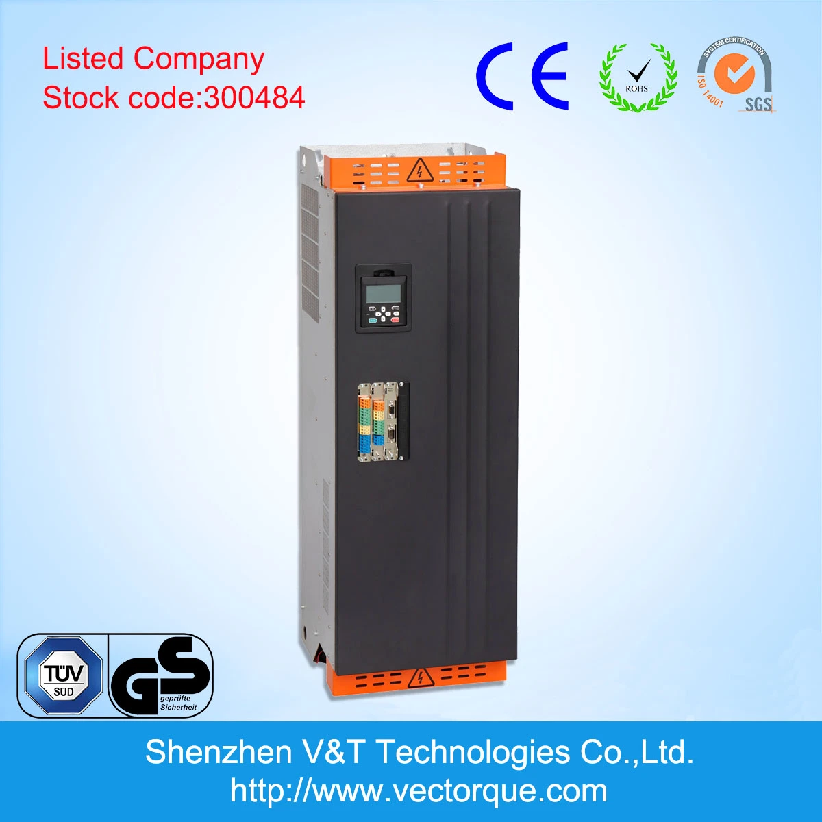 Vts300 37kw 220V 380V V/F Vector Torque Control with Encoder Feedback VFD